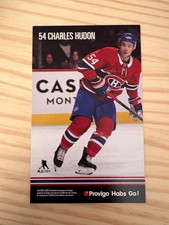 2019 Provigo Montreal Canadiens Postcards / Recipes CHARLES HUDON