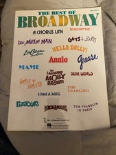 The Best Of Broadway songbook sheet music piano vocals