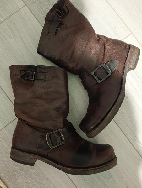 Women Frye Boots Brown Leather 36