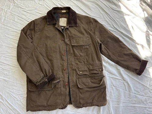 J.Crew "Broken-In" Barn Jacket, Mens Size Medium, Duck Cloth, Brown - product listing photo
