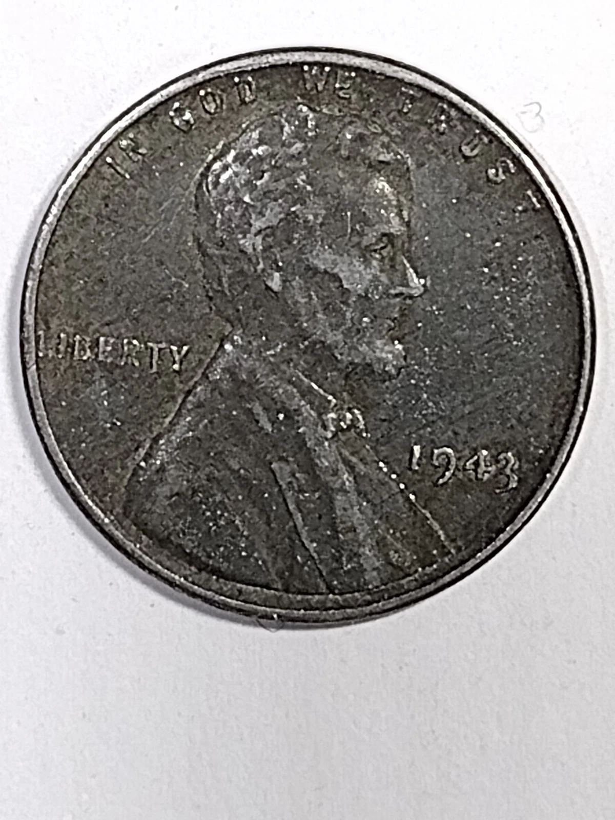 1943 STEEL PENNY 1 CENT WRONG PLANCHET MINT ERROR weight 2.56/57 SUPER RARE #A09