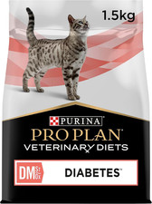 PRO PLAN VETERINARY DIETS DM Diabetes Dry Cat Food 1.5Kg 15.21 per kilo