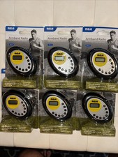 NEW RCA AM/FM Armband Radios FACTORY SEALED Earphones Included LCD lot of 6 
