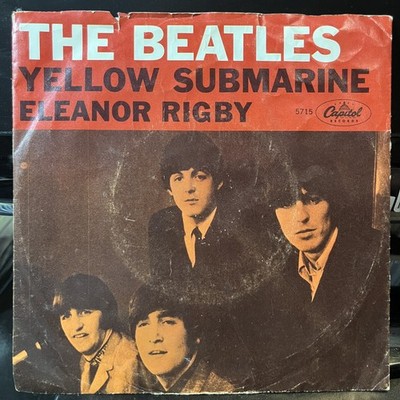 The Beatles - Yellow Submarine / Eleanor Rigby (VINYL 7'') - ROCK / USED *EXCELLE