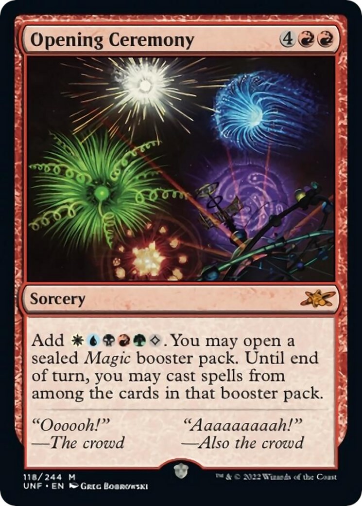 Opening Ceremony EN MTG Unfinity - 118 NM