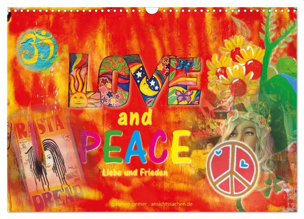 Calendar 2027 · US Version · Love And Peace Love And Peace (Wall Calendar 2027 1-image