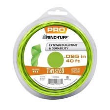 Rino-Tuff Pro .095” 40ft Twisted Trimmer Line – Professional Grade – USA Made