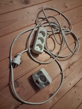 altes Verlängerungskabel 5m +  3fach Zwischenstecker 