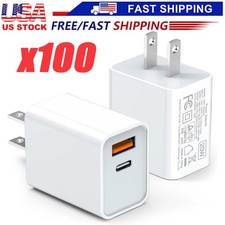 For iPhone 17 16 15 11 20W Fast Charger Block USB Type C Wall Power Adapter Lot