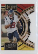 2023 Select Premier Level Red & Yellow Prizm Die-Cut Xavier Hutchinson #154 19lw