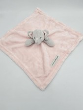 Blankets and Beyond Gray Elephant Pink Lovey Security Blanket Baby Fleece