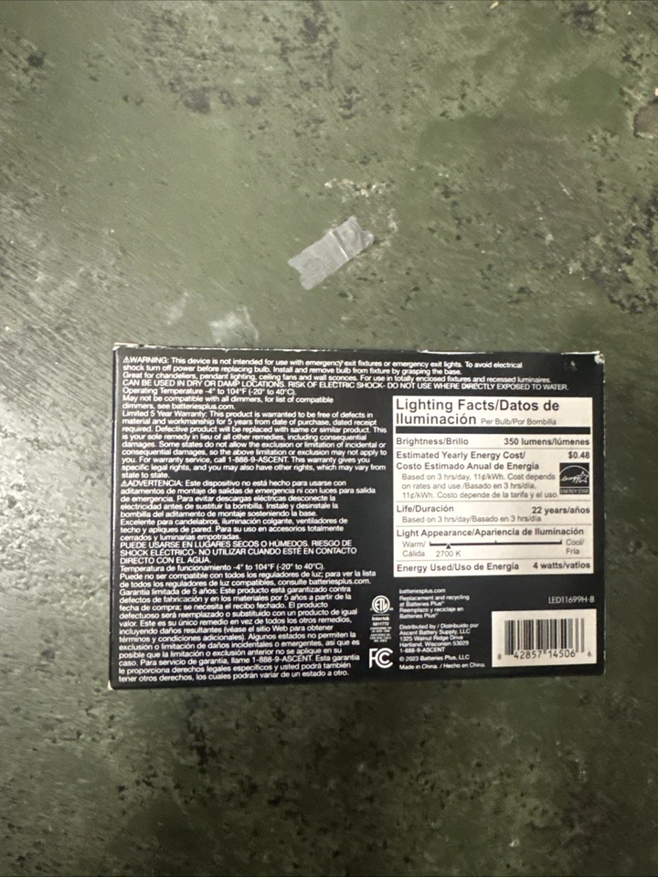 Ultra Last 40w 8bulbs Candle E26 LED Dimmable  - Image 3 of 3