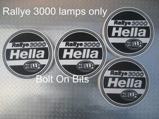 4 Hella Rallye 3000 Spot Light Covers Fits Optical Pattern Clear Glass Look 4 Hella Rallye 3000 Spot Light Covers Fits Optical Pattern Clear Glass Look
