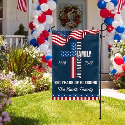 250 Years of Blessing Garden Flag  Patriotic Independence American Yard Flag