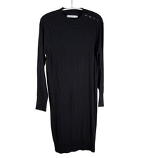 Moussy Ribbed Black Dress Size F
