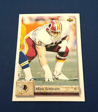 1992 Upper Deck Football Mark Schlereth Rookie Card #502 Set Break NM. rookie card picture