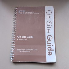 IET On Site Guide BS7671:2018+A2:2022 by The Institution of Engineering UK Stock