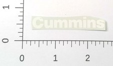 Cummins Engine White Classic Text Emblem Small Water Transfer Mini Sticker Decal Cummins Engine White Classic Text Emblem Small Water Transfer Mini Sticker Decal