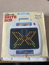Vintage Sears Light-Up Brite Box Lite-Brite Pre-School Toy w/ Box Not Tested