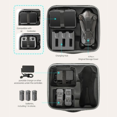Heavy Duty Protective Shell With Soft Lining For Mavic4Pro Photography Equipment