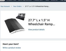 27.7" W x 1.5" H Wheelchair Ramp