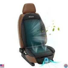 Snailax Universal Cooling Seat Cover - Adjustable Airflow Cushion, USB, 3 Speeds