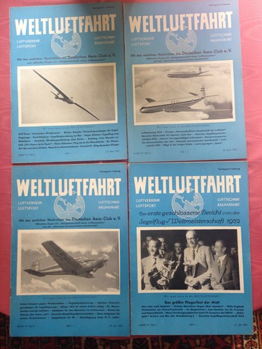 "Weltluftfahrt" Flugtechnik -Flugwehr 1950 - 1955 gut erhalten -Auswahl 1 Heft - Bild 4 von 11