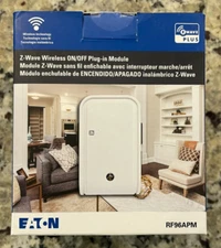 Eaton Z-wave Wireless On/OFF Plug In Module-RF96APM White Sealed Package