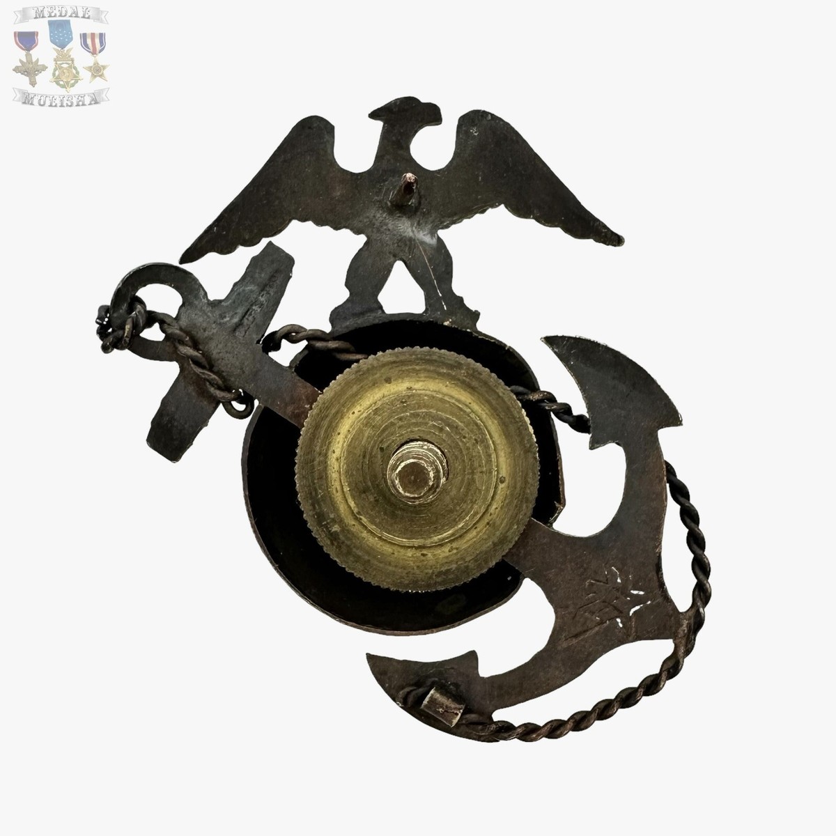 アンティークUSMCビンテージアメリカ海兵隊NAVY 帽章襟章バッチ帽章34個 1930'S U.S. MARINE CORPS EAGLE GLOBE ANCHOR HAT BADGE OFFICER