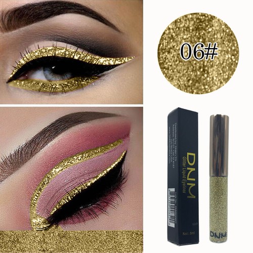 16Color GLITTER Waterproof Eyeshadow Liquid Eyeliner Makeup Shimmer Metallic🔥 - Picture 6 of 29
