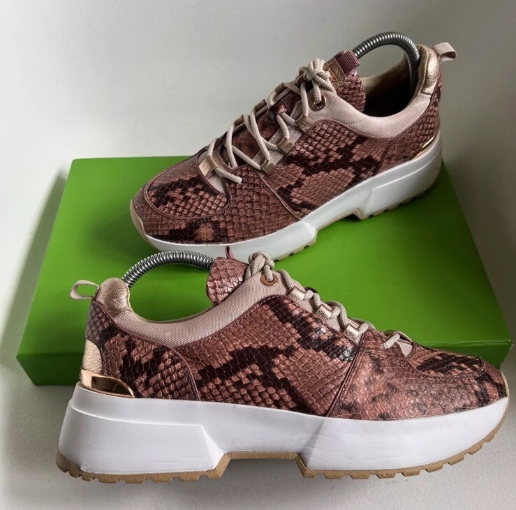 Michael Kors Women's Trainer Leather Snakeskin Size Eu 40