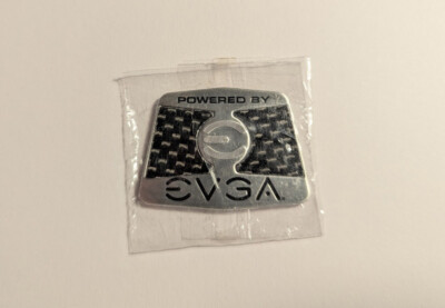 ''Powered by EVGA'' - Metall Computergehäuse Abzeichen / Aufkleber