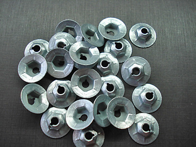 25 pcs 1/4-20 heater box under hood dash interior exterior zinc speed nuts M