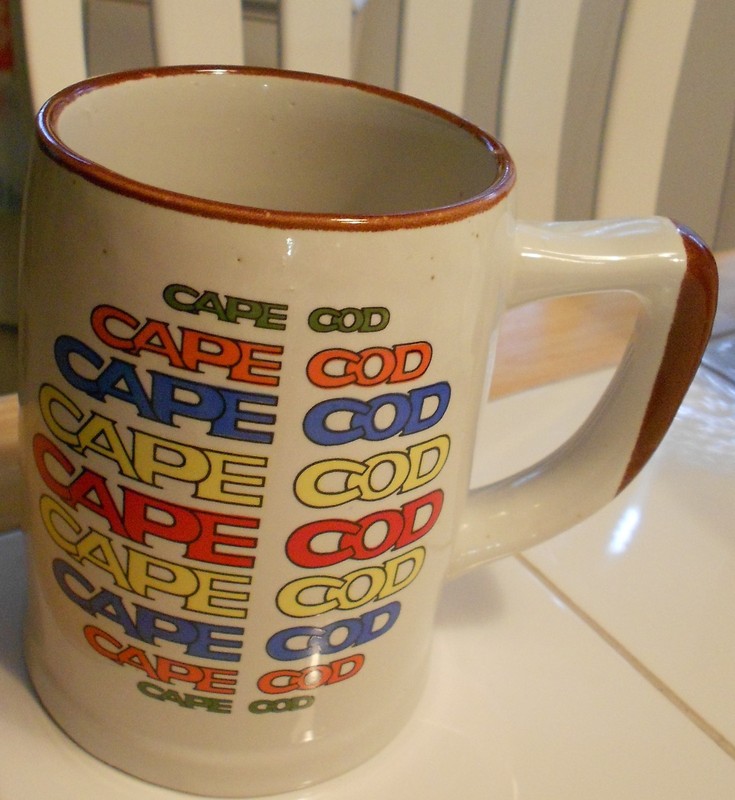 CAPE COD LARGE MUG-VG+ CONDITION-BY NANCO-4 3/4" HIGH