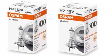 2 Stück H7 OSRAM Classic 64210CLC 12V 55W Scheinwerfer Glühlampe Abblendlicht !!
