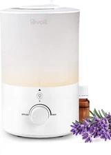 LEVOIT 3L Cool Mist Humidifier with Night Light - Quiet and Auto-Off, 25H Runtim