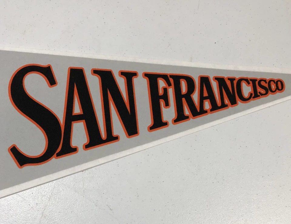 Official MLB SAN FRANCISCO GIANTS Full Size 12x30 Felt Pennant Vintage USED - Image 4 of 4