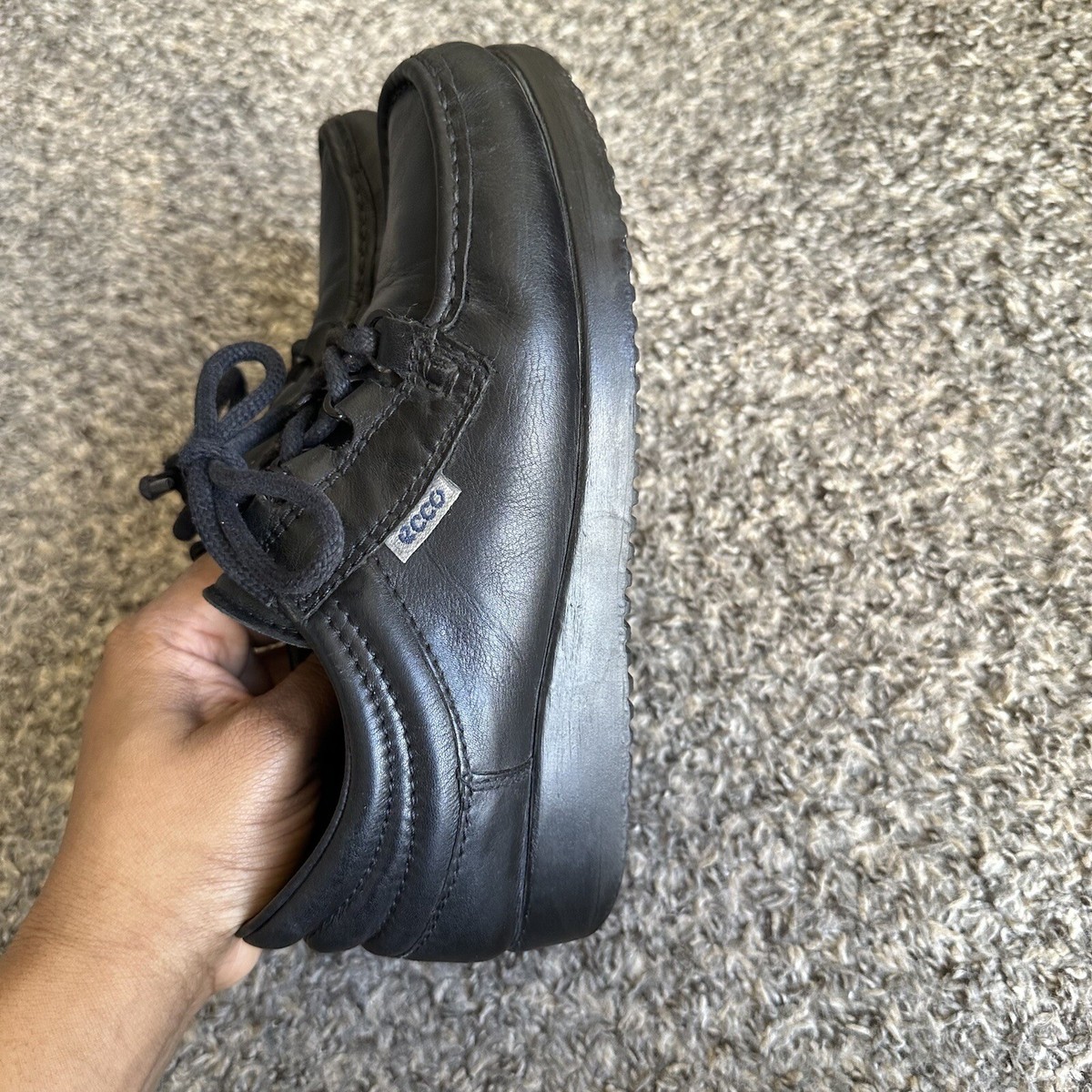 Vintage Ecco Leather Oxford Women's Shoe Size 37 US 6-6.5 Vintage Ecco Leather Oxford Women's Shoe Size 37 US 6-6.5