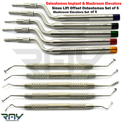 10 Pcs Implant Mushroom Membrane Maxillary Bone Sinus Lift Dental Surgery Kit
