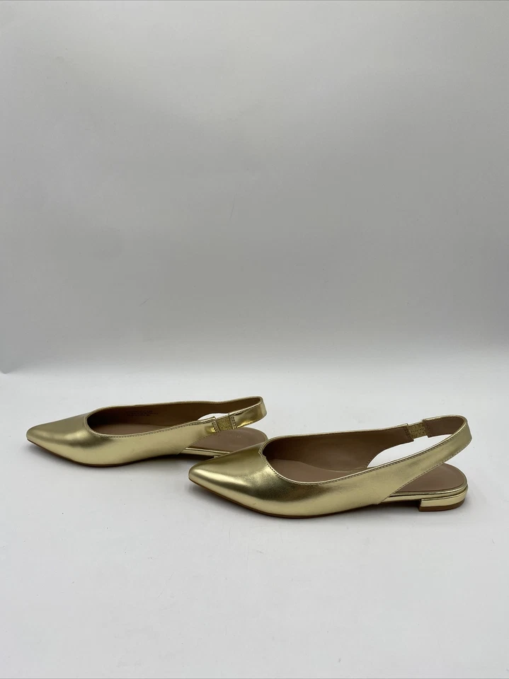 Zapatos planos para mujer Madden Girl Delaneyy dorados talla 6,5 M Foto 3 de 4