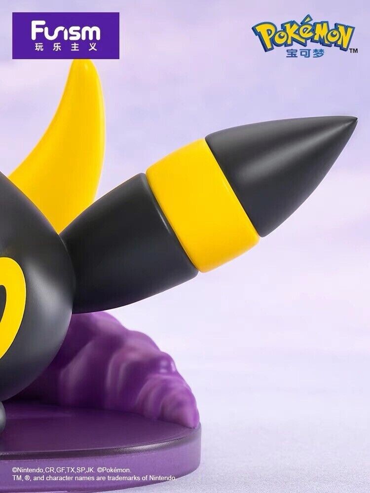 New Funism Pokémon Umbreon Prime Figure Sofubi Eevee Pokemon 18cm