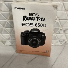 Canon EOS Rebel T4i / 650D Camera Instruction Manual / User Guide In English