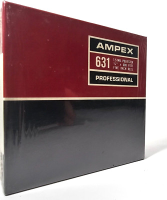 Lot of 2 Ampex 5'' Professional Recording Tapes *New Sealed in Plastic