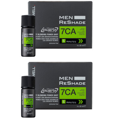2 x Goldwell Men Reshade 7CA  2x (4x Shots je 20ml) =160ml Puder für graue Haare