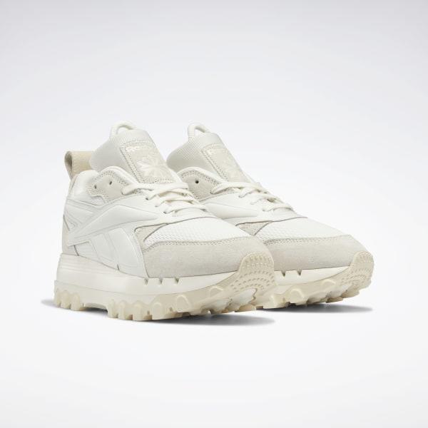 REEBOK X CARDI B WOMEN'S CLASSIC LEATHER ATHLETIC SNEAKER Chalk