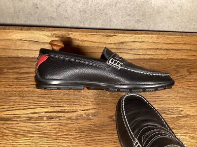 MENS FOOTJOY GOLF DRESS LOAFERS SHOES BLACK LEATHER SZ. 9.5  display picture 1