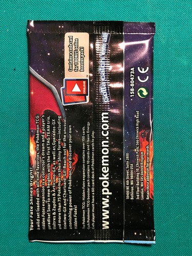 x1 Hidden Fates Pokemon TCG Factory Sealed Booster Packs - $35 Per Pack - 第 4/4 張圖片