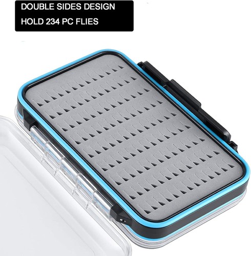 Aventik Fliegenangelbox Vorrichtung Box Wasserdicht Streamer Fliegenkoffer 2 Seiten durchsichtig Deckel - Bild 9 von 44