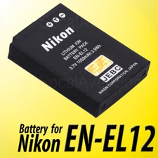 Nikon EN-EL12 (25780) 1050mAh Li-Ion Battery For Coolpix Genuine