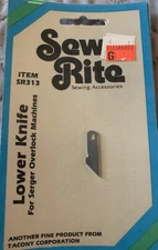 Sew-Rite Lower Knife For Serger Overlock Machines SR313 In Original Packaging